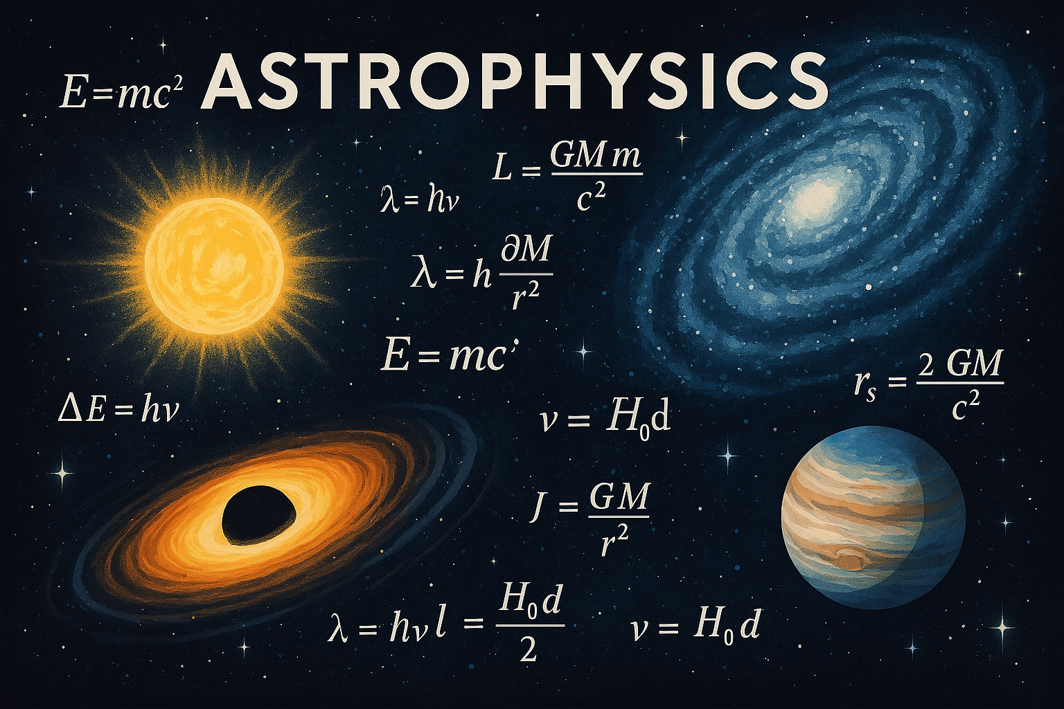 Astrofisica - illustrazione concettuale